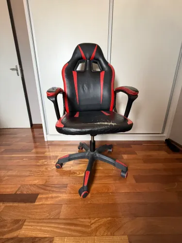 Caldeira Gamer PRETO/VERMELHO