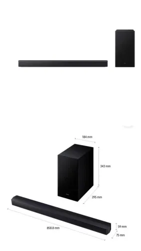 Soundbar 2.1 Canais Suwoofer B-Series Samsung HW- B450F