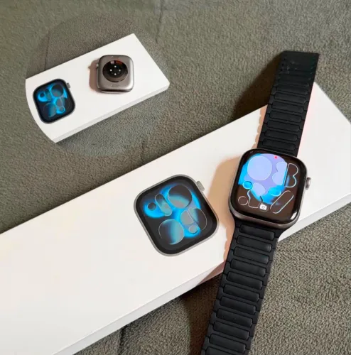 Apple Watch Series 11 GPS Caixa Cinza-espacial de Alumínio 46mm