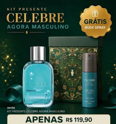 KIT PRESENTE CELEBRE MASCULINO OBOTICÁRIO