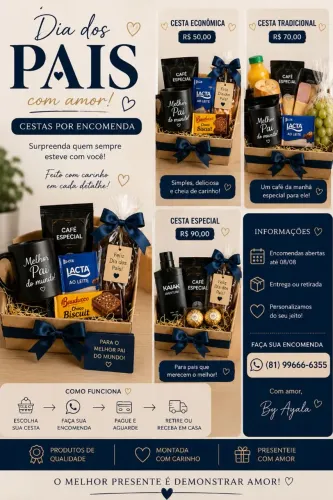 Cestas de Dia dos Pais por encomenda ?