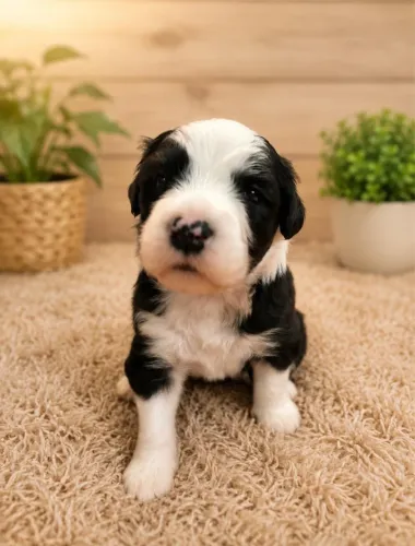 Filhotes de Old English Sheepdog