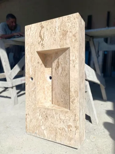 Lavatório travertino