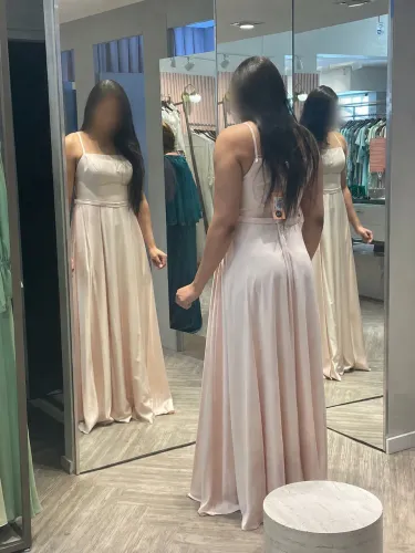 Vestido Longo de Festa Dolps Rosa/Blush - Tam. G | Usado 1x