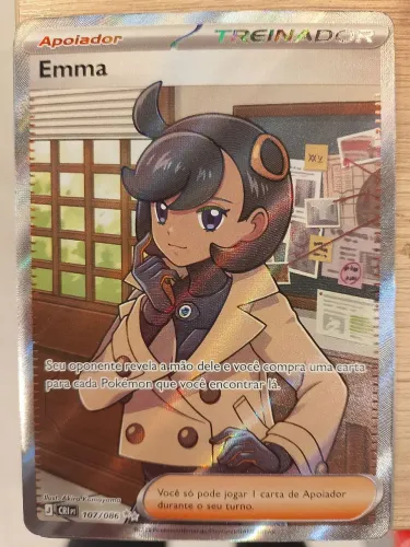 Carta Pokémon Emma 107/086 Ultra Rare Full Art - Estado NM