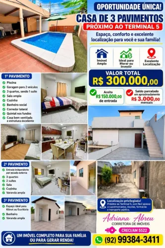 VENDO CASA SÃO JOSÉ/ PISCINA