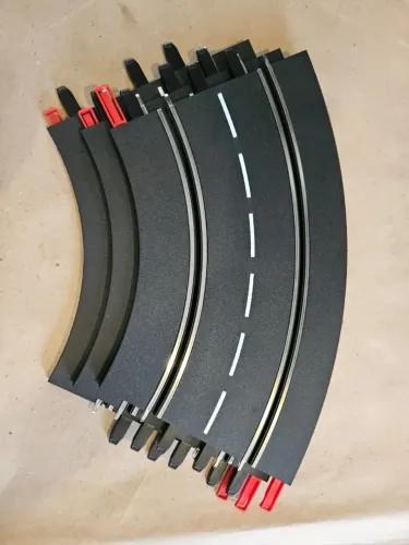 Autorama Carrera - Conjunto com 3 curvas R1_60 - 1:32 / 1:24