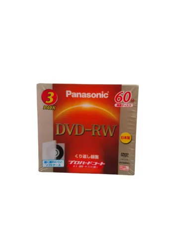 Caixa 3 Mini Dvd-rw Panasonic 60min Filmadora Regravável