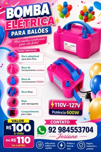 Bomba balão Elétrica a pronta entrega  