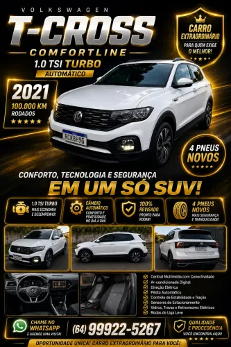 Volkswagen T-Cross Comfortline 1.0 TSI Flex 5P Aut. 2021