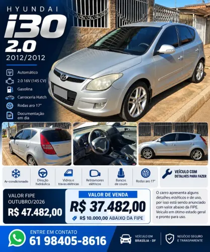 Hyundai I30 2.0 16V 145cv 5P Aut. 2012