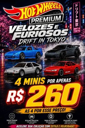 Hot Wheels Premium Velozes e Furiosos 3 Tokyo Drifit