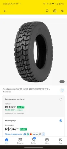 PNEU SPEED MAX 235/75R17.5 18PR