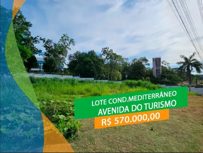 Terreno Cond. Mediterrâneo R$ 570 mil | Av. do Turismo