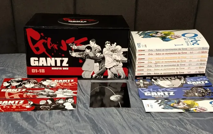 Box 1 de Gantz + Coleção Completa de Orbe + Brindes