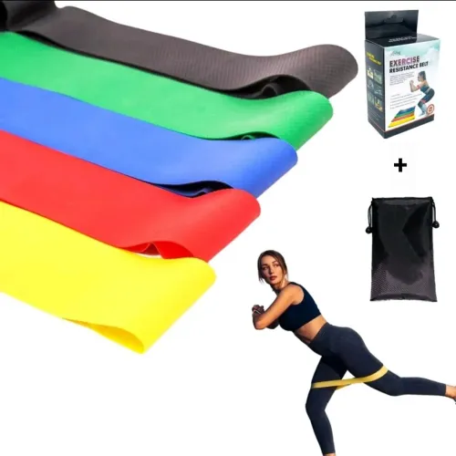 Elásticos para exercícios em casa