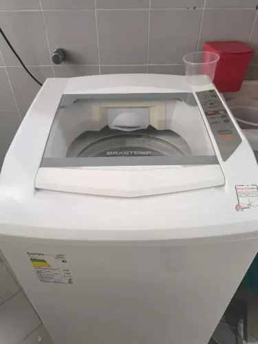 Máquina de Lavar Brastemp Clean 10kg com tampa extra pra trocardefeito.