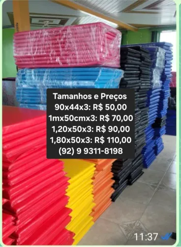 Colchonetes para academia,  creches, bronzeamento e outros