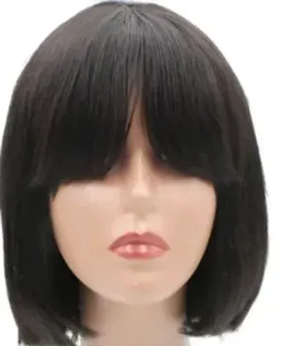 Peruca cabelo humano Chanel com franja - pronta entrega