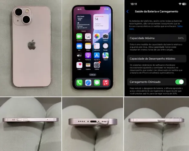 iPhone 13 Mini 256GB Rosa ? Excelente Estado