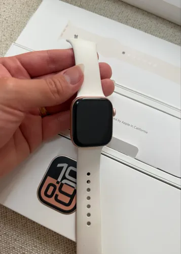Apple Watch séries 10 42mm, rose gold, 100% saúde da bateria!