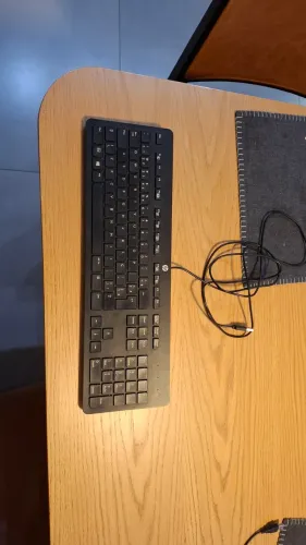 Teclado de escritório usado hp