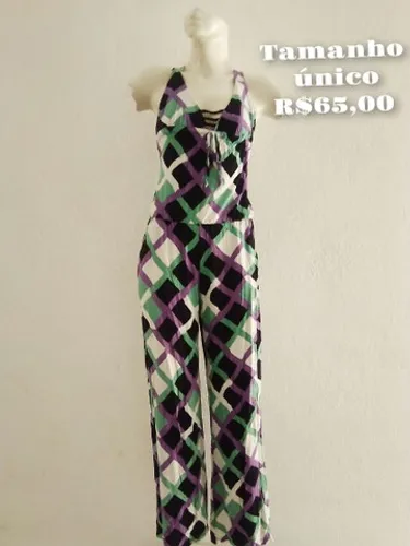 Macacão feminino de malha