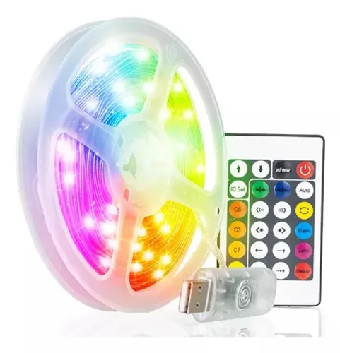 Luz De Led Fita Rgb 10m (A Prova D'agua)