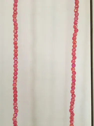 belíssimo colar rosa em mica no precinho!