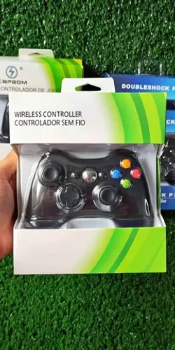 Controle Xbox 360 Sem Fio Wireless Usb Slim Joystick