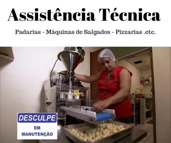 Assistência Técnica Maquina Modeladora de Salgados - Doces - Massas - Treinamento