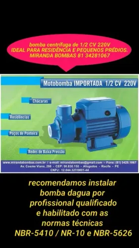 Bomba dagua Periférica