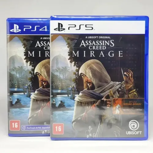 Jogo imperdível de ps4 e ps5 Assassins Creed miragem mídia física