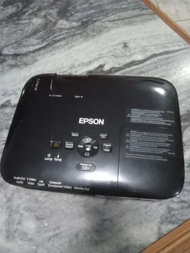 Projetor Epson PowerLite S8+ controle Bag completo liga USB DVD blu-ray TV Laptop Câmera