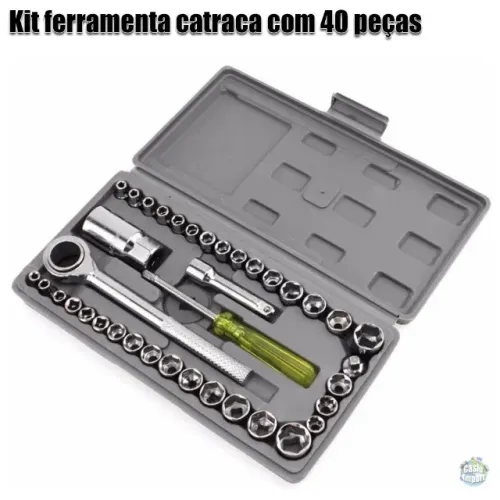 Kit ferramenta catraca com 40 peças