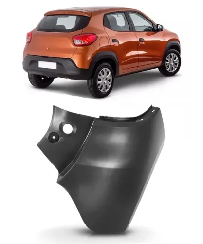 Ponteira Polaina Parachoque Traseiro Kwid 2017 a 22
