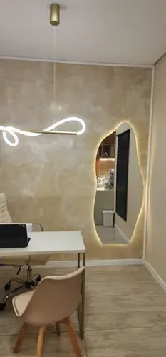 Espelho orgânico com led e touch 