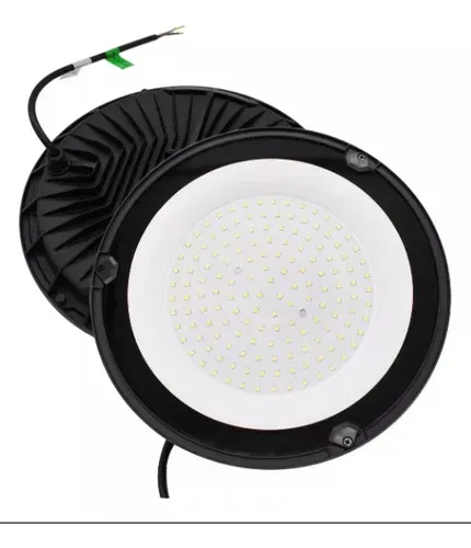 Luminária Ufo 150W Black Branco Frio