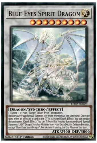 Yugioh!!! Blue-eyes Spirit Dragon Lds2-pt020 Ultra Rare