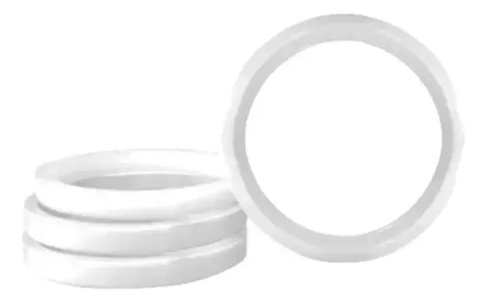 Anel Centralizador 71,9 Mm Peugeot Branco (4 Pc)