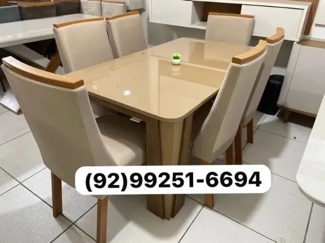 mesa de jantar 6 lugares com entrega