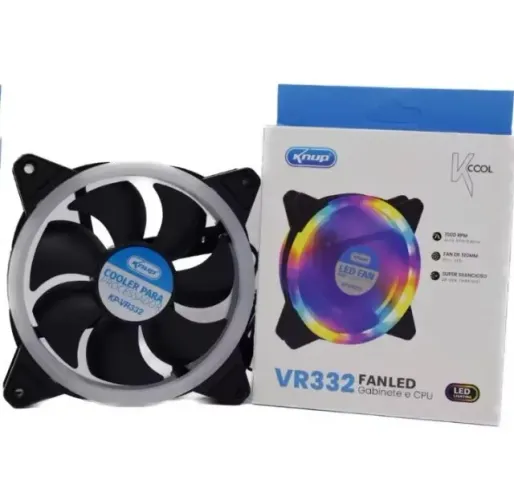Cooler Fan Rgb 120mm Para Gabinete Knup - Kp-vr332