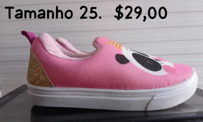 Tênis infantil Kurz tamanhos 24 25 29 e 30