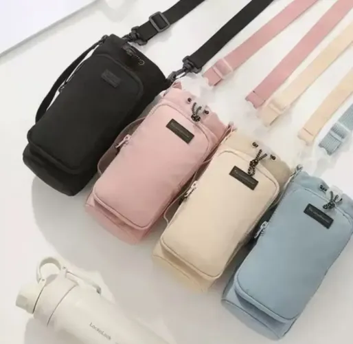 Bolsa transversal multifuncional para garrafa de água. <br><br>Água