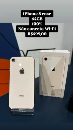 Iphone 8 64 Gigas Bateria 100% / Não conecta wifi 