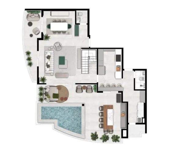 Apartamento Duplex com 4 dormitórios à venda, 300 m² por R$ 6.600.000,00 - Ponta da Praia 