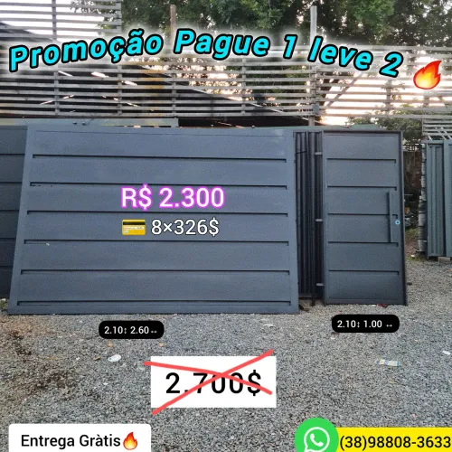 Portões na Promoção Pague 1 Leve 2