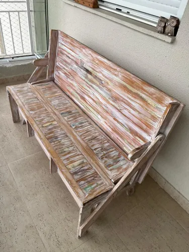Mesa de Madeira de demolição 