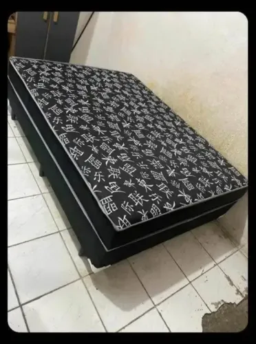 Cama Box Casal com Colchão Ortopédic frete grátis 