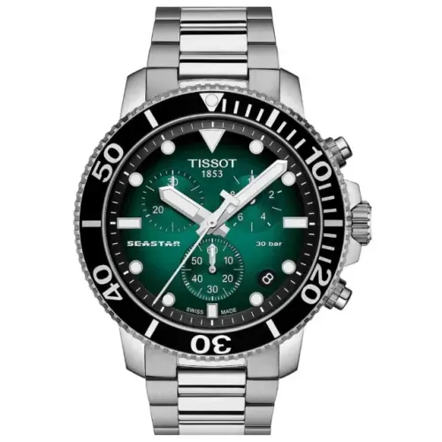 Relógio Tissot Seastar 1000 Verde Quartz T120.417.11.091.01